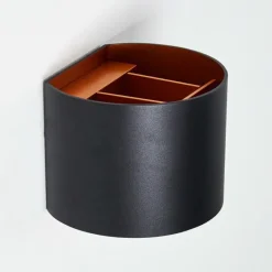 Applique murale Badajoz LED Cuivre, Noir, 1 lumière