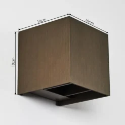 Applique murale Badajoz LED Brun, 1 lumière