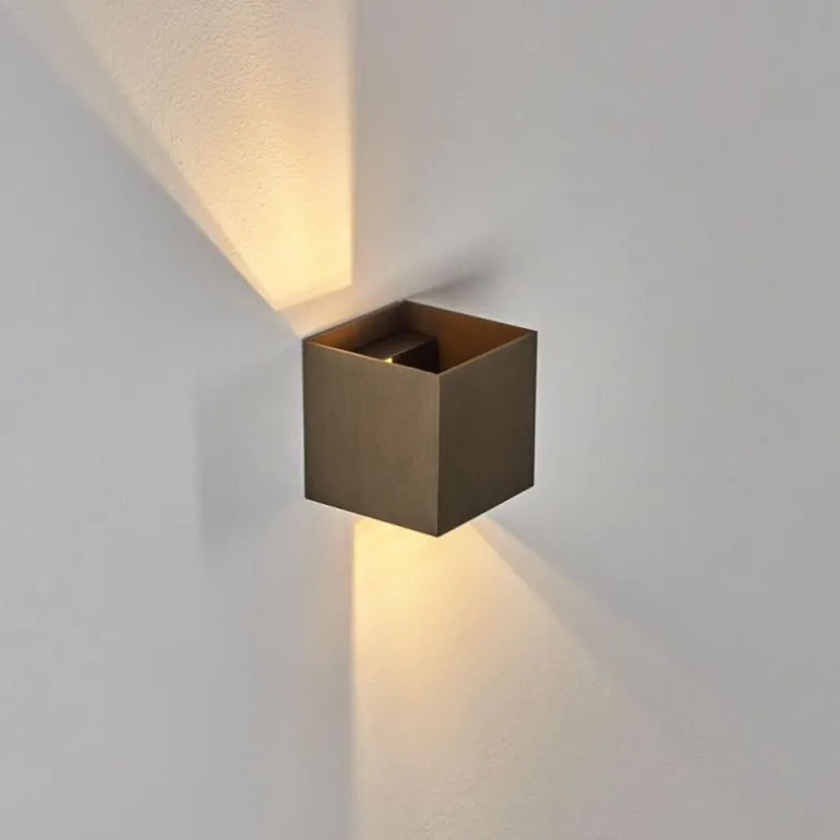 Applique murale Badajoz LED Brun, 1 lumière