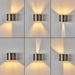 Applique murale Badajoz LED Brun, 1 lumière