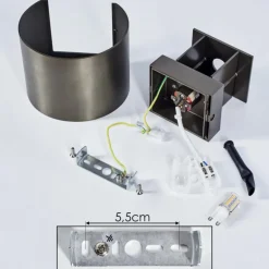 Applique murale Badajoz LED Brun, 1 lumière