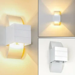 Applique murale Baku Blanc, 1 lumière