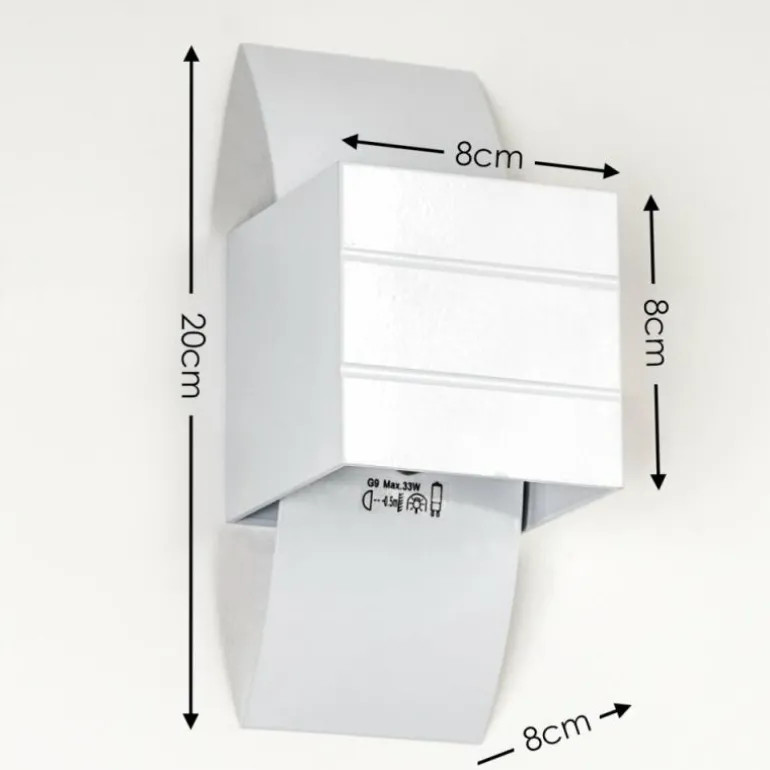 Applique murale Baku Blanc, 1 lumière