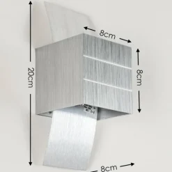 Applique murale Baltimore LED Aluminium, 1 lumière