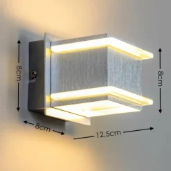 Applique murale Baltimore Aluminium, 1 lumière