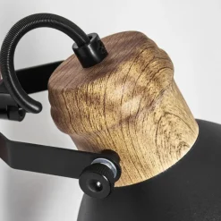 Applique murale Banjul Noir, 1 lumière