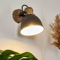 Applique murale Banjul Noir, 1 lumière