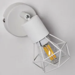 Applique murale Baripada Blanc, 1 lumière