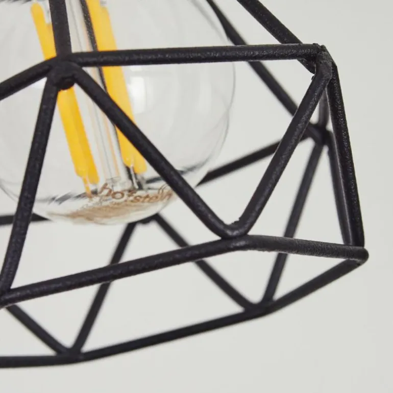 Applique murale Baripada Laiton, Noir, 1 lumière