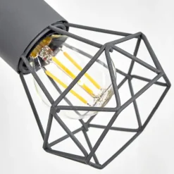 Applique murale Baripada Anthracite, Chrome, 1 lumière