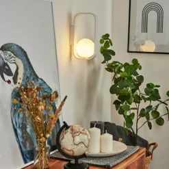 Applique murale Beland Blanc, 1 lumière