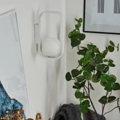 Applique murale Beland Blanc, 1 lumière