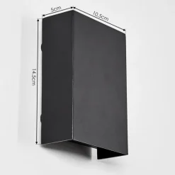 Applique murale Benin LED Noir, 1 lumière