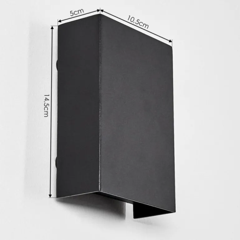 Applique murale Benin LED Noir, 1 lumière