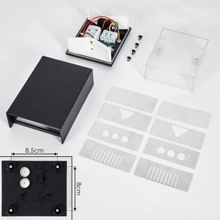 Applique murale Benin LED Noir, 1 lumière