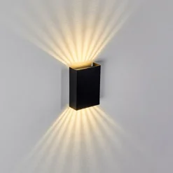 Applique murale Benin LED Noir, 1 lumière