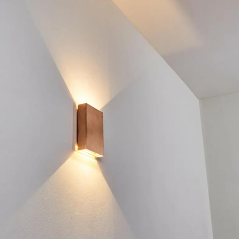 Applique murale Benin LED Cuivre, 2 lumières