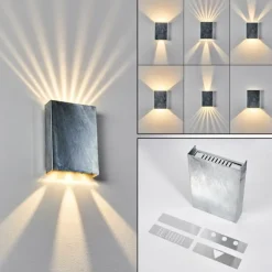 Applique murale Benin LED Nickel mat, 2 lumières