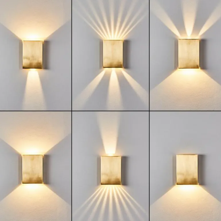 Applique murale Benin LED Laiton, 2 lumières