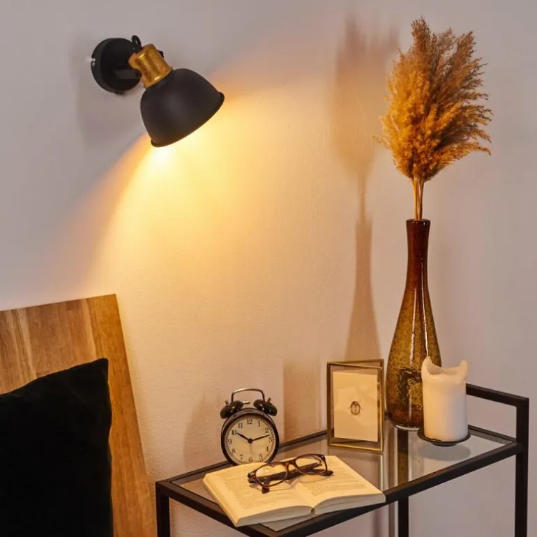 Applique murale Blackburn Noir, 1 lumière