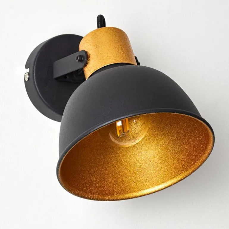 Applique murale Blackburn Noir, 1 lumière