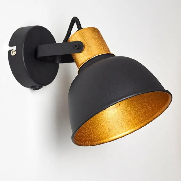 Applique murale Blackburn Noir, 1 lumière