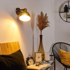 Applique murale Blackburn Noir, 1 lumière