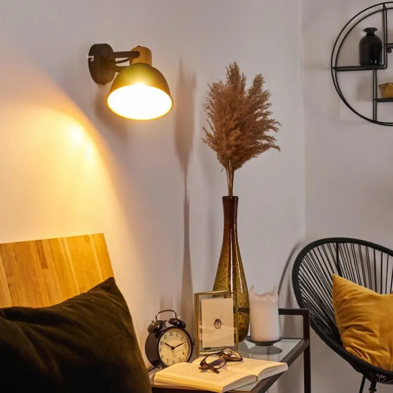 Applique murale Blackburn Noir, 1 lumière