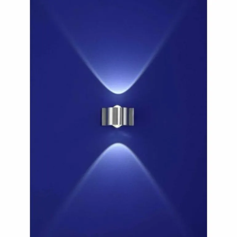 Applique murale B-Leuchten Stream LED Aluminium, 2 lumières