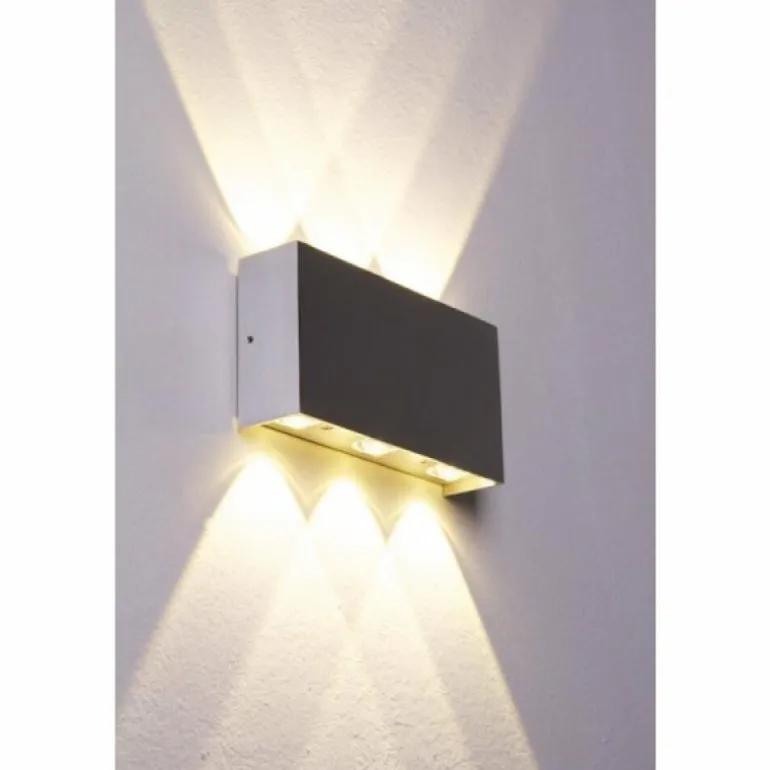 Applique murale Bleuchten Stream LED Aluminium, 6 lumières