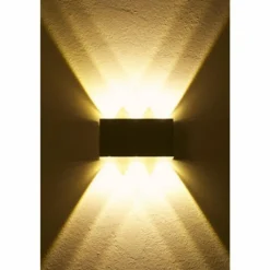 Applique murale Bleuchten Stream LED Aluminium, 6 lumières