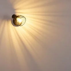 Applique murale Bolderslev Chrome, Noir, 1 lumière