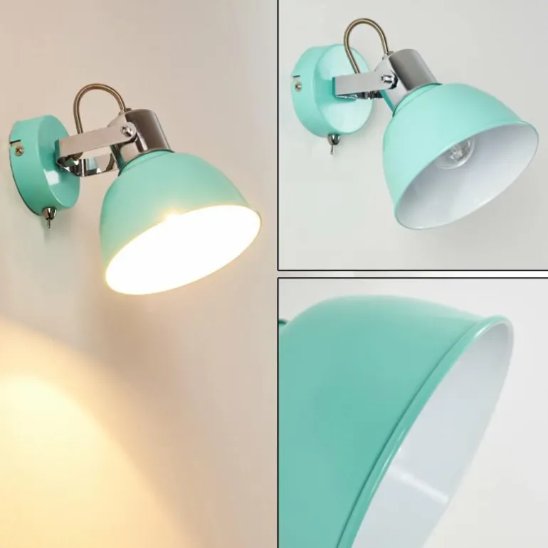 Applique murale Borik Turquoise, 1 lumière