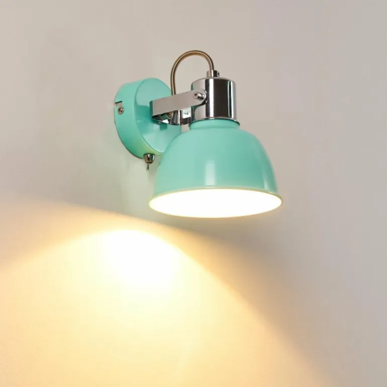 Applique murale Borik Turquoise, 1 lumière
