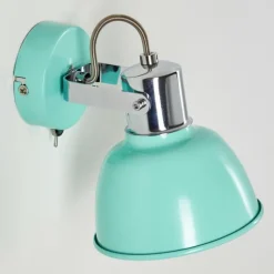 Applique murale Borik Turquoise, 1 lumière