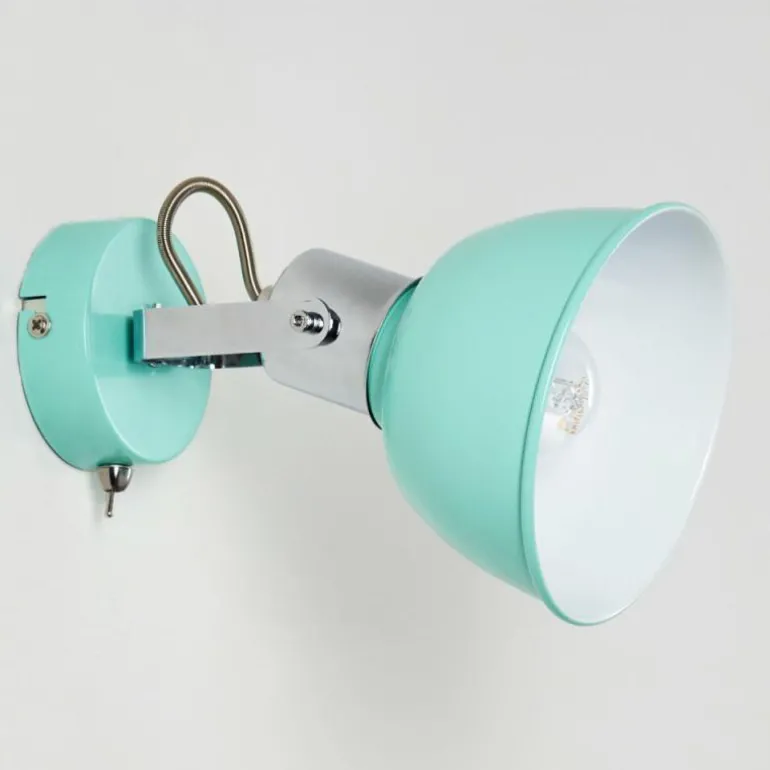 Applique murale Borik Turquoise, 1 lumière