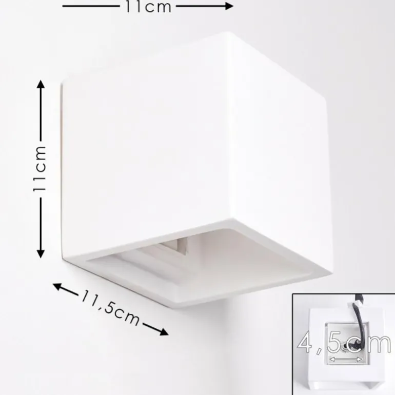 Applique murale Braslo Blanc, 1 lumière