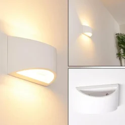 Applique murale Braslo Blanc, 1 lumière