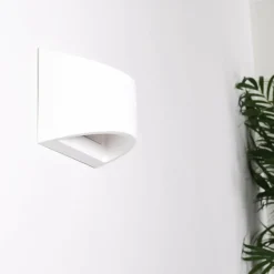 Applique murale Braslo Blanc, 1 lumière