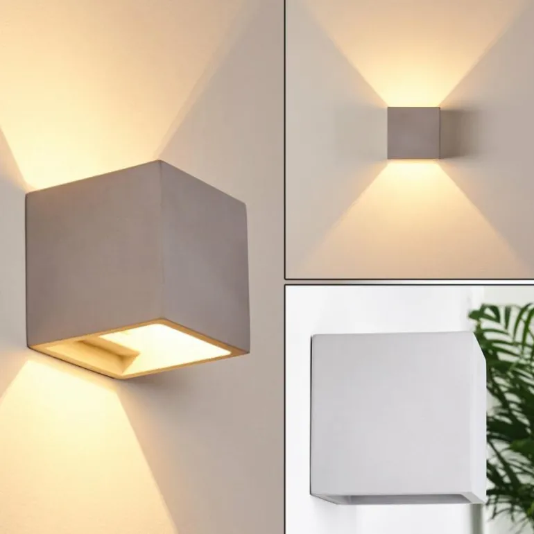 Applique murale Braslo Gris, 1 lumière