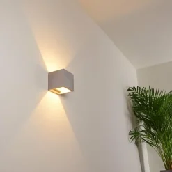 Applique murale Braslo Gris, 1 lumière