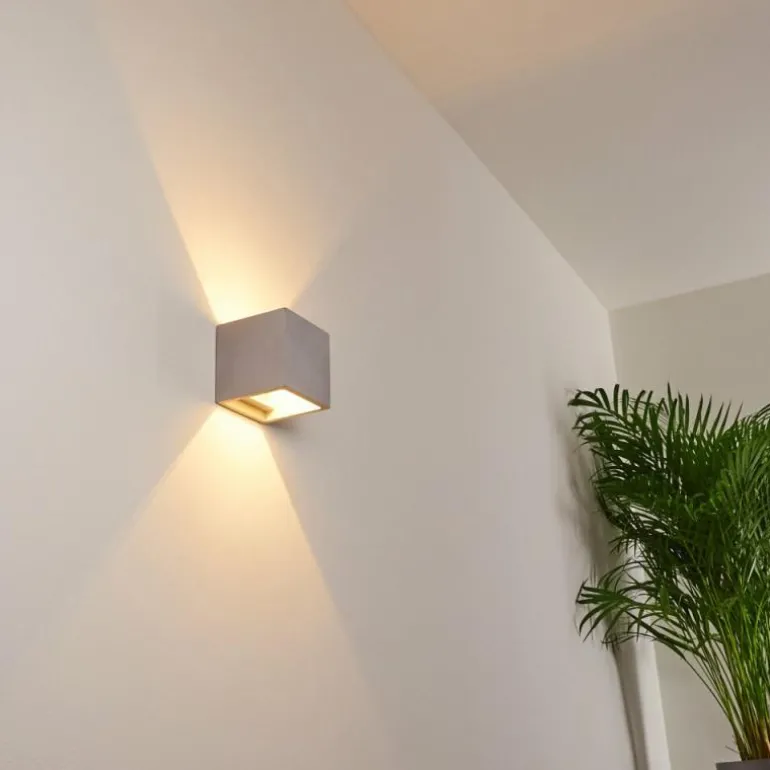 Applique murale Braslo Gris, 1 lumière