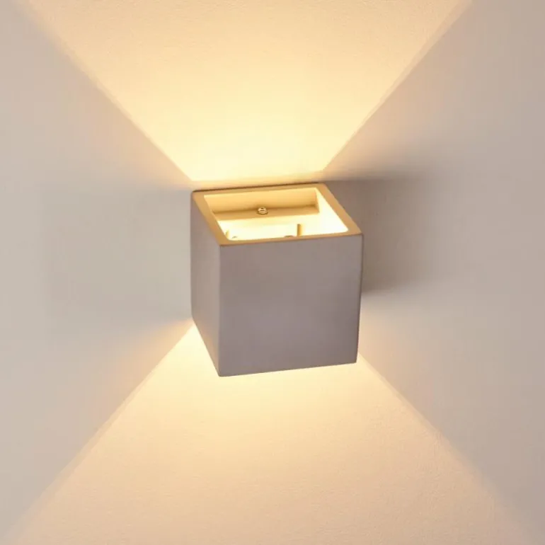 Applique murale Braslo Gris, 1 lumière