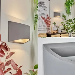 Applique murale Braslo Gris, 1 lumière