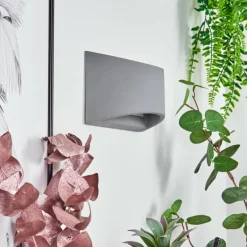 Applique murale Braslo Gris, 1 lumière