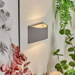 Applique murale Braslo Gris, 1 lumière