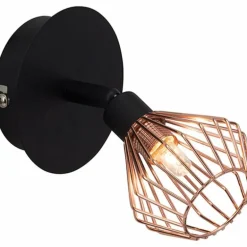 Applique murale Brilliant Dalma Noir, 1 lumière