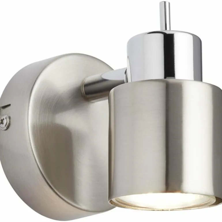Applique murale Brilliant ANDRES Chrome, Nickel mat, 1 lumière