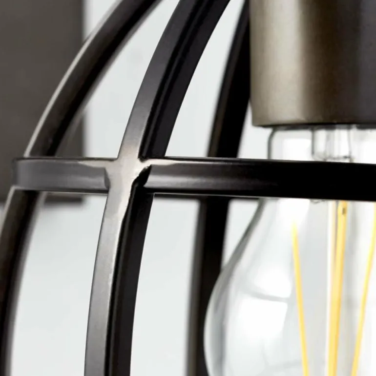 Applique murale Brilliant Matrix Bois foncé, Noir, 1 lumière