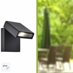 Applique murale Brilliant Toya LED Noir, 1 lumière